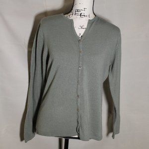 Carolyn Taylor Green Cardigan Sweater